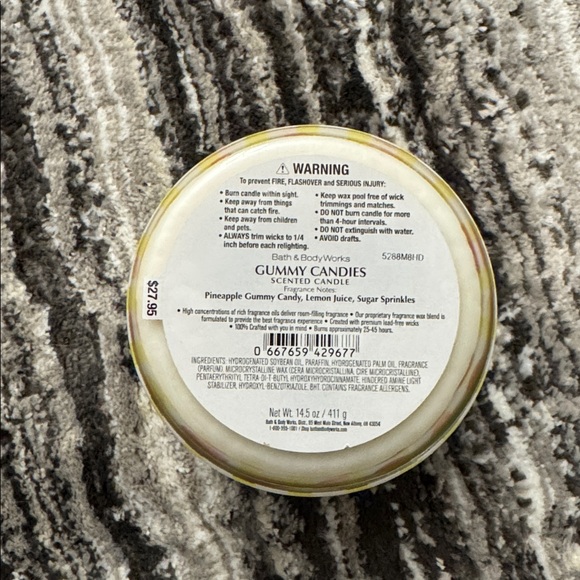 BATH & BODY WORKS LIMITED EDITION “GUMMY CANDIES“ SUNDAE BAR 3-WICK CANDLE. - Picture 2 of 4